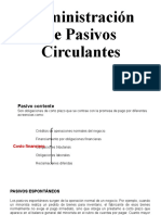 Administración de Pasivos Circulantes