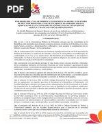 Decreto Municipal No. 030 de 2022