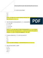 Examples of Multiple Choice Math Exam Questions For Grade 3 High School Along With Answer Keys and Explanations