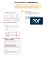 Fichas Aplicativas Adicion y Sustraccion de Numeros Enteros