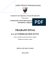 Trabajo Final Relación Docente-Alumno