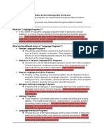 From Monolingual To Multilingual - Language Programs and Policies Across ASEAN Countries Written Report (Highlighted)