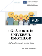 Călătorie În Universul Emoțiilor - Opțional