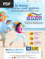 LIC S New Jeevan Shanti Sales Brochure