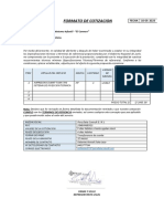 Formatos de Cotizacion y Declaracion de Proveedor