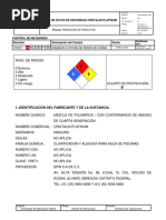 Hoja de Seguridad Cristalin Platinum