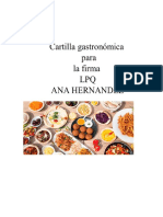 Cartilla de La Gastronomia Colombiana