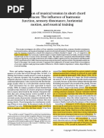 1996 - PL - Perception of Musical Tension in Short Chord Sequences - The Influence of Harmonic Function, Sensory Dissonance, Horizontal Motion, and Musical Training - Bigand, Parncutt and Lerdahl