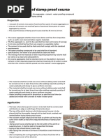 Damp Proof Course