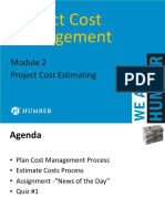 Module 2 - Cost Estimating Lecture S23