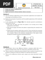 Final Exam - Hydraulic - Tanta University