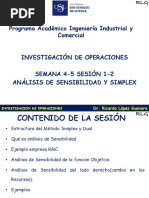 Clase Analisis de Sensibilidad y Simplex