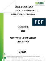 Informe Escenarios Deportivos Diciembre 2022