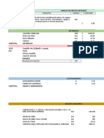 Analisis de Precios Unitarios Proyecto Casa