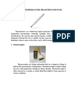 Different Temperature Measuring Devices