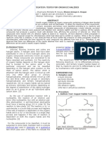 Classification Tests For Organic Halides