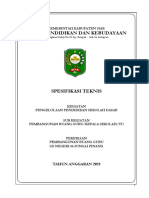 SPESIFIKASI TEKNIS RUANG GURU 05 Sungai Pinang