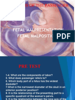 Fetal Malpresentation