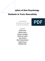 The Perception of Men Psychology Students in Toxic Masculinity