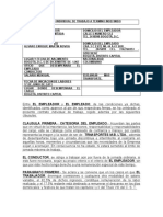 Ejemplo de Contrato Individual de Trabajo A Termino Indefinido Transportes MB Ltda