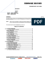 Firmware History Ricoh Aficio 20902105