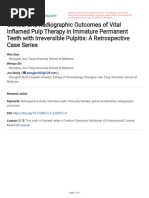 Clinical and Radiographic Outcomes of Vital Inflam