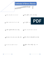 Operaciones Combinadas de Numeros Naturales