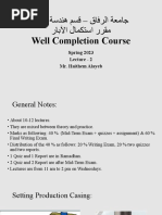 Lecture2-Well Completion