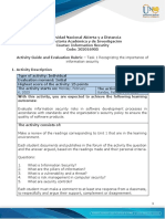 Activities Guide and Evaluation Rubric - Unit 1 - Task 1 - Recognizing The Importance of Information Security