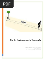 Uso Del Cartaboneo en La Topografía