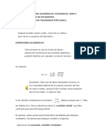 Clase 6 - Expresiones Algebraicas I