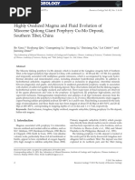 Xiao Et Al., 2011 - Resrouce Geology - Highly Oxidized Magma and Fluid Evolution of Miocene Qulong Giant Porphyry Cu Mo Deposits