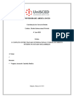 DIREITO INTERNACIONAL PRIVADO - O Conflito Entre Tratado Internacional e Norma de Direito Interno No Estado Mocambicano (AutoRecovered)