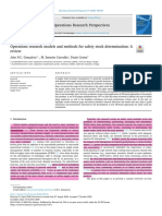 Operations Research Models and Methods For Safety Stock Determination