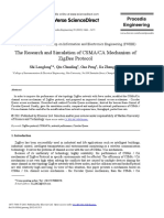 The Research and Simulation of CSMACA Mechanism of