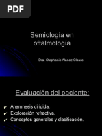 Semiologia en Oftalmologia