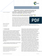 Constituyentes Químicos, Actividad Eliminadora de Radicales y Capacidad Inhibitoria Enzimática de Frutos de Cotoneaster Pannosus Franch