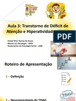 Aula 3 - Transtorno de Déficit de Atenção e Hiperatividade - TDAH