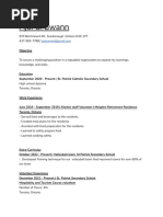 Ajai C. Swann Resume