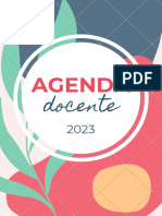 Planificador Docente 2023 Orgánico Colorido