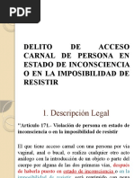 12.1 Delito de Acceso Carnal en Estado de Inconsciencia