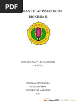 Laporan Tetap Praktikum Biokimia II