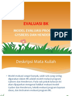 Model Evaluasi Program Gysbers Dan Henderson