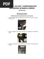 Manual Uso, Calibracion y Configuracion Impresora 3d Cura