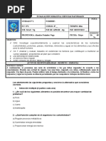 Evaluación Sumativa Ciencias Naturales 8°básico