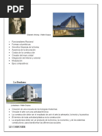 Caracteristicas de Arquitectos Del Siglo XX