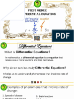 First Order Differential Equation