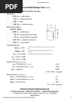 Pipe Shell Design Tool - Pressure Vessel Engineering