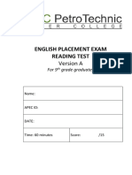 Reading v1 Placement