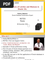 Latches and Mutexes in Oracle 12c